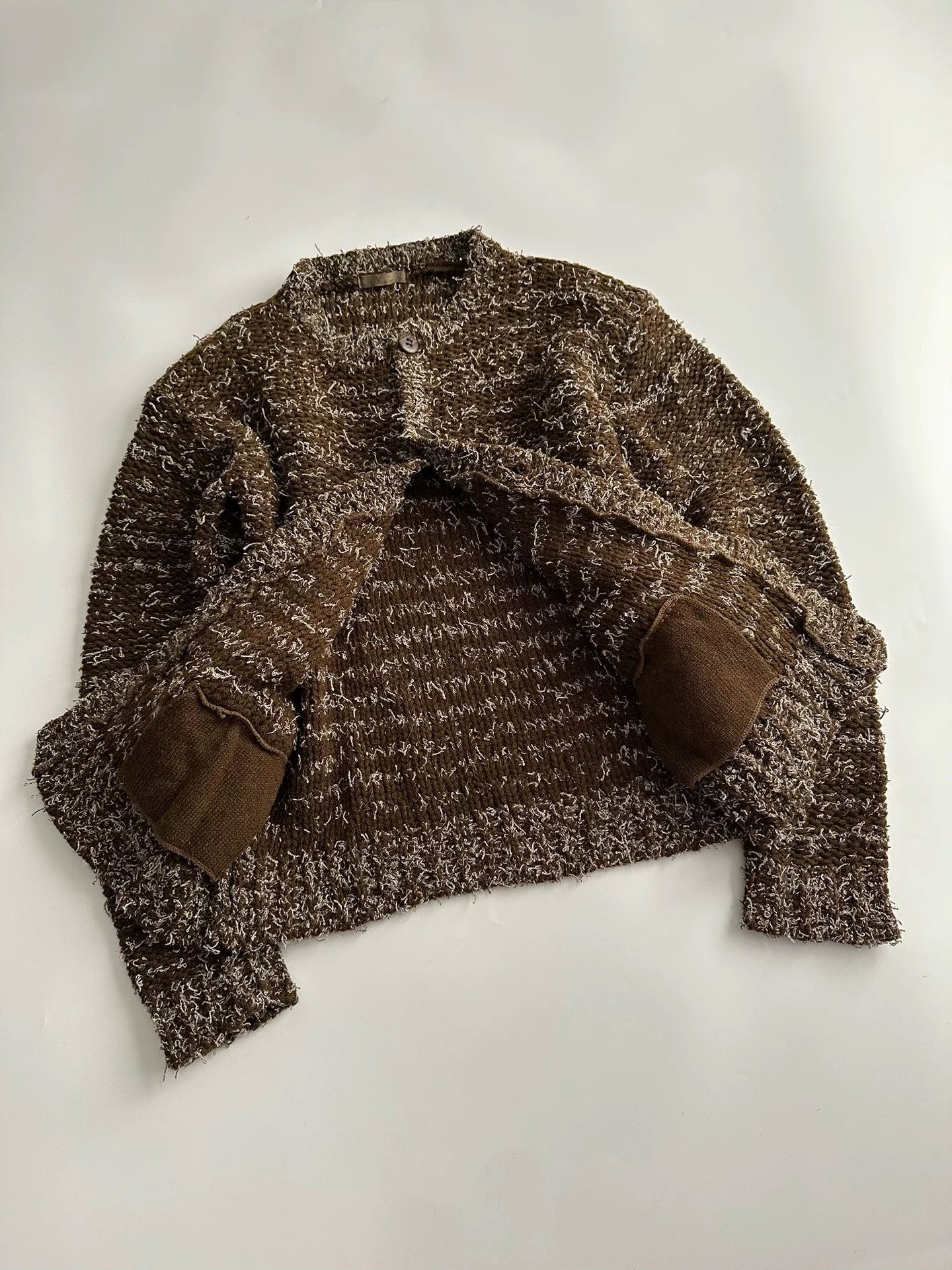Y's for Men Snowflake Knit Cardigan