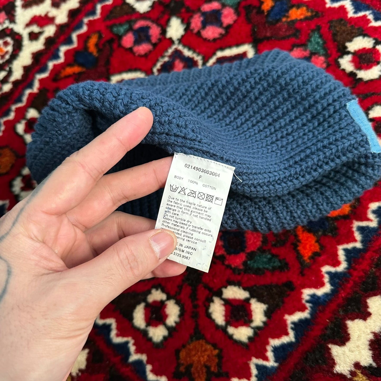 visvim knit beanie for cold weather