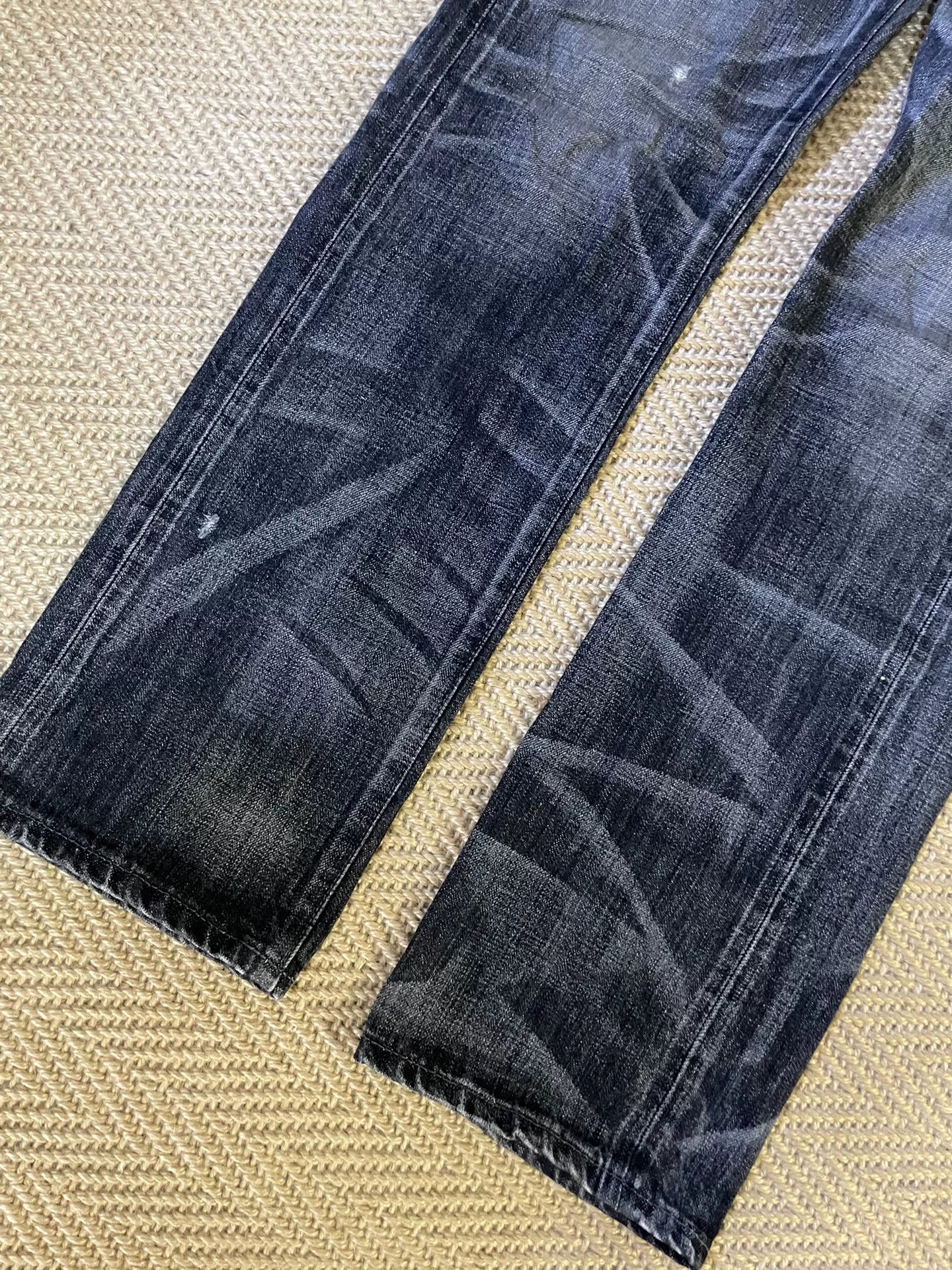 neighborhood black wash denim pants