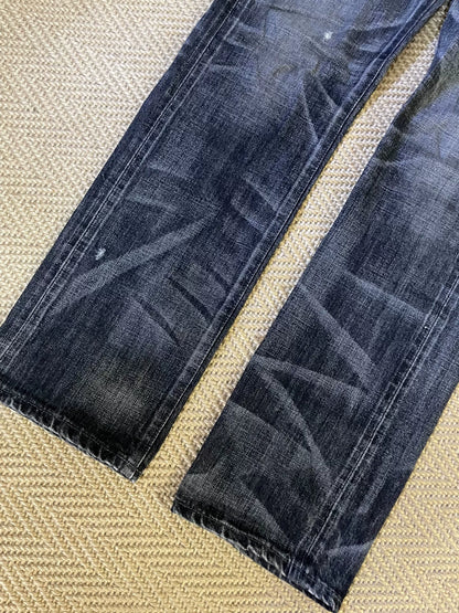neighborhood black wash denim pants