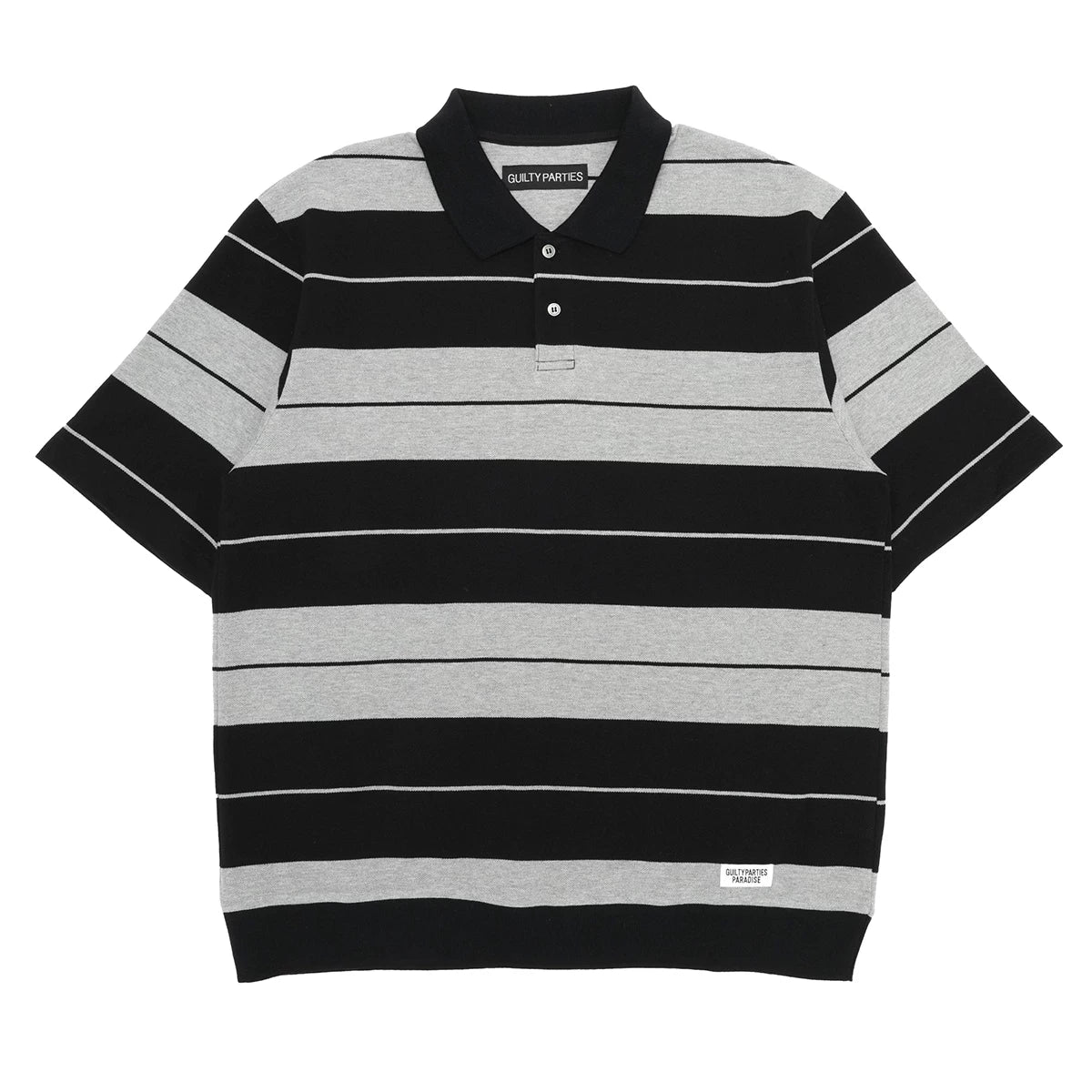 wacko maria striped polo shirt s/s xl