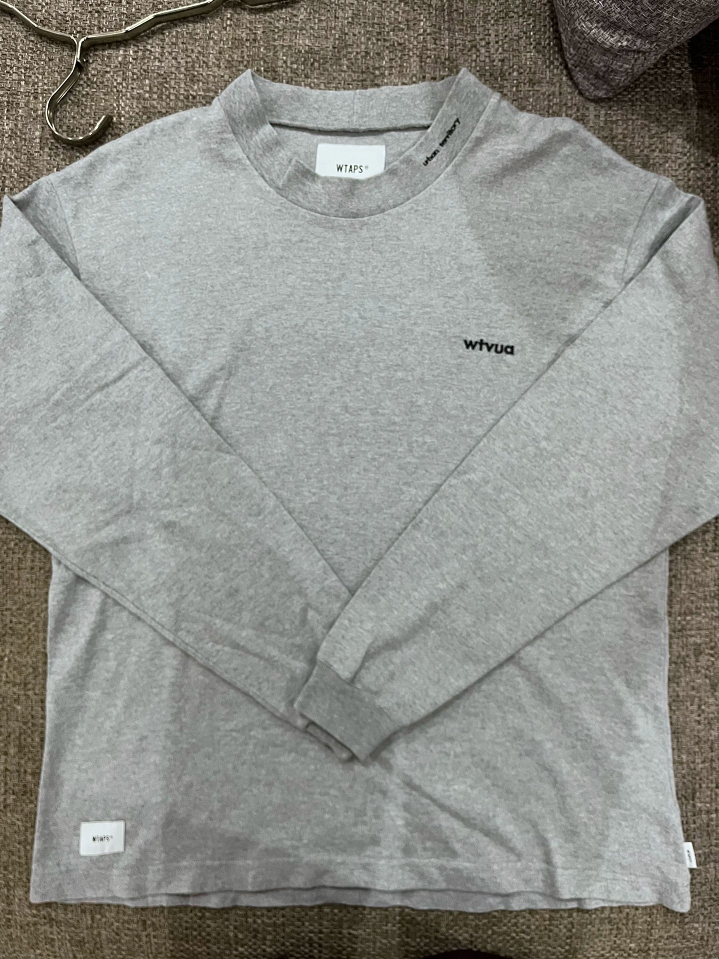 WTAPS 20AW Ruffled Mock Neck Longsleeve Tee