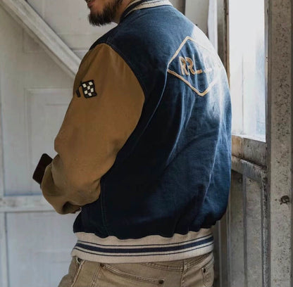 RRL Limited Moleskin Baseball Jacket