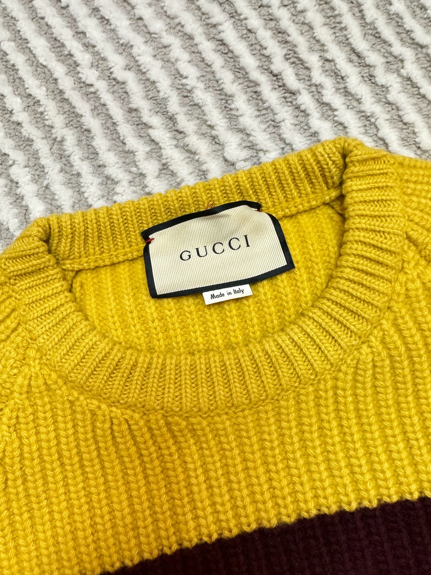 gucci striped knit sweater size M for sale