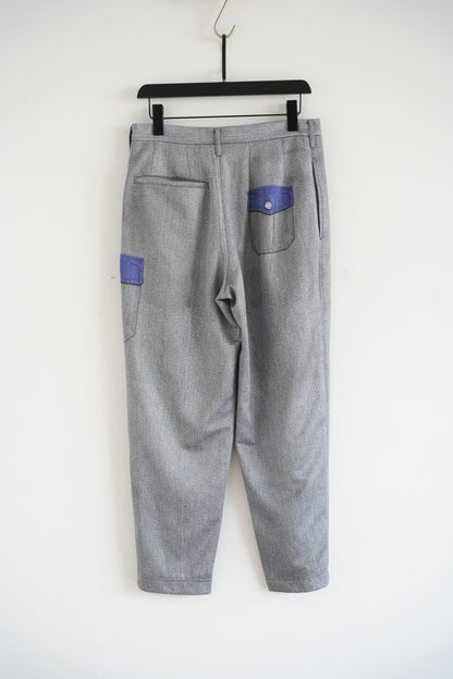 Yohji Yamamoto 15SS Gray Fake Pocket Trousers