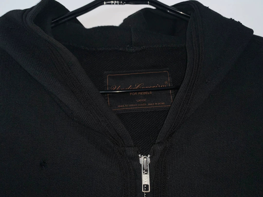 Undercover But Distressed Patchwork Long Sweatshirt
