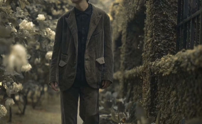 ziggy chen velvet green trousers size 48