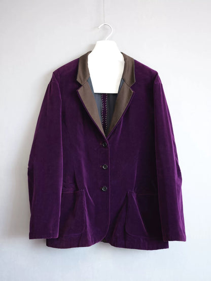 dual-sided velvet jacket by Yohji Yamamoto