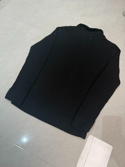 Maison Margiela Ribbed Zip-Up Sweater