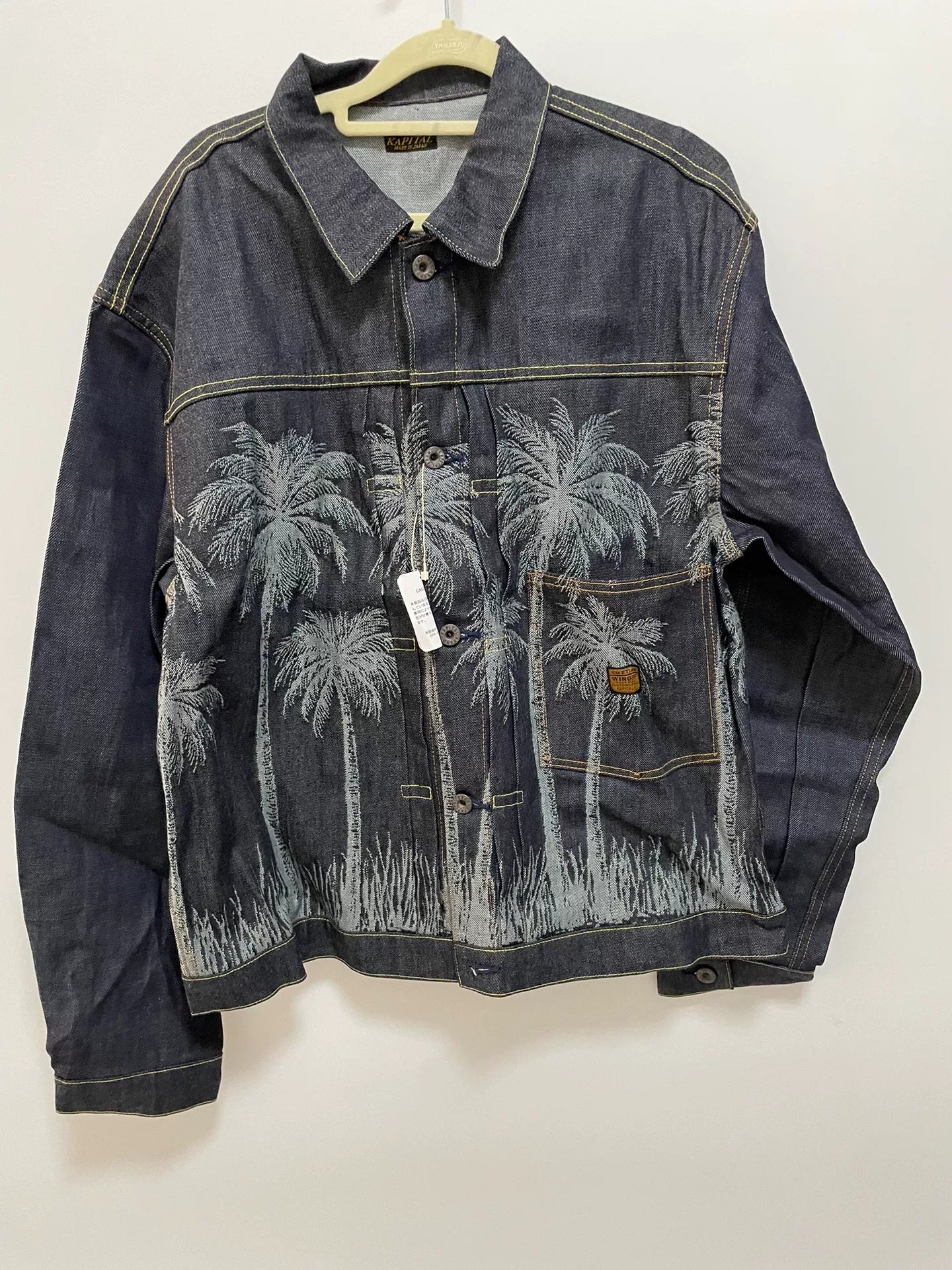 KAPITAL 22SS Palm Tree Jacquard Denim Jacket