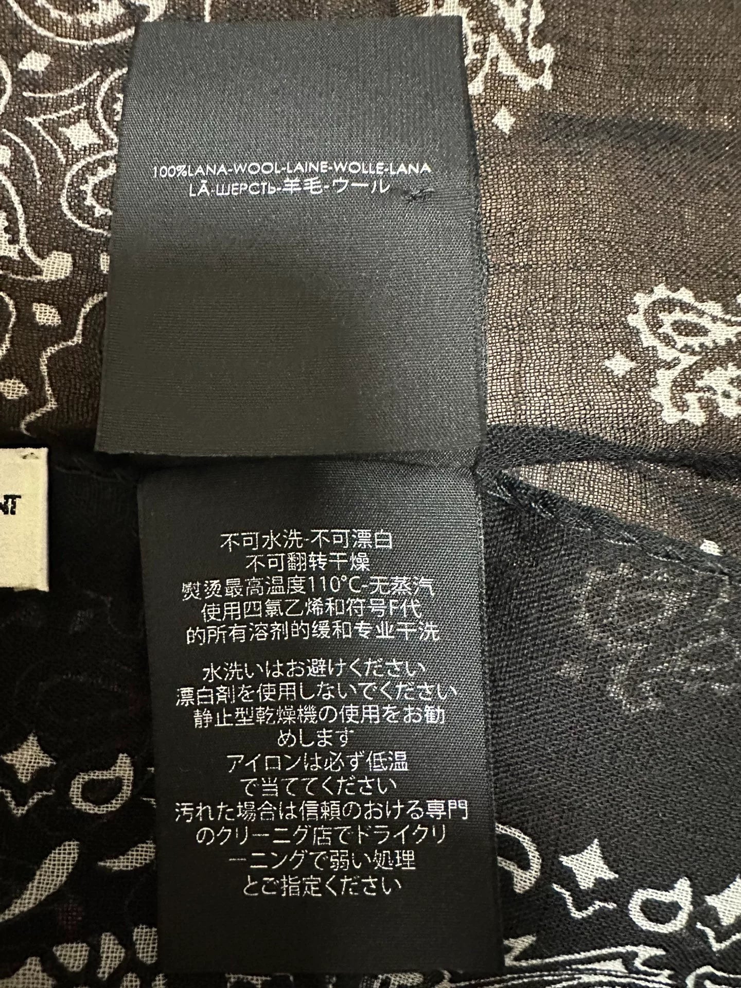 Saint Laurent Wool Square Scarf