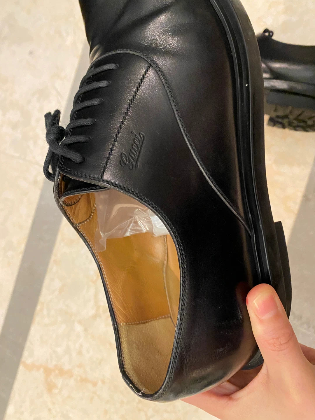 Gucci Men's Black Casual Lace-up Shoes