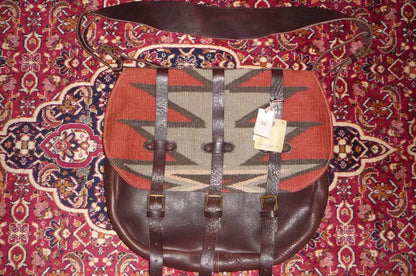 RRL Vintage Italian Wool Leather Messenger Bag