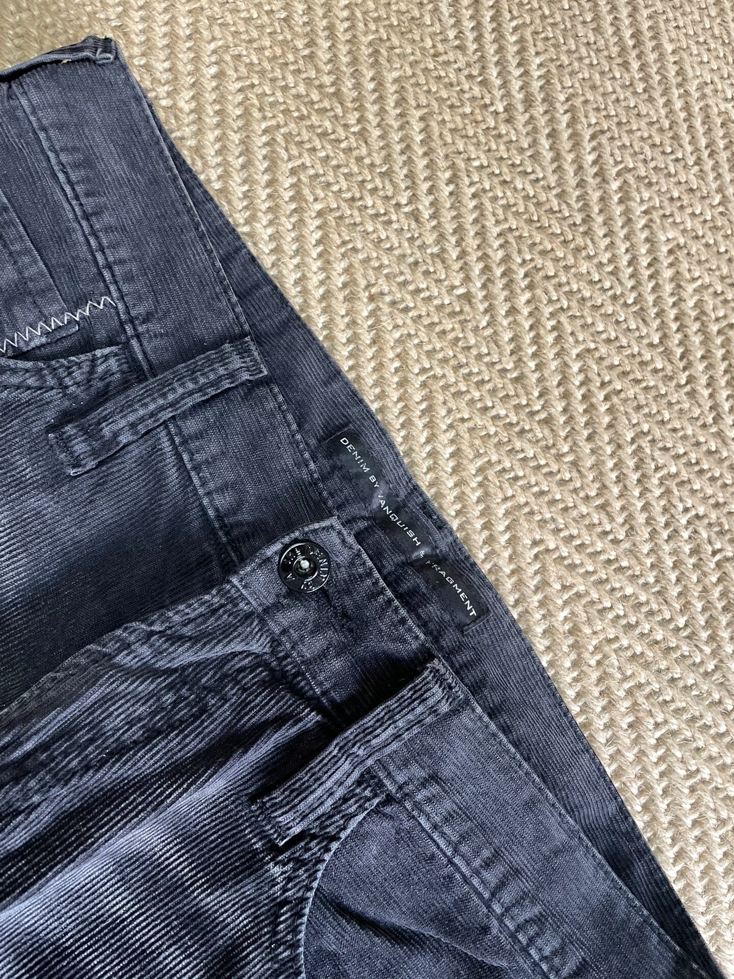 denim by vanquish & fragment corduroy pants