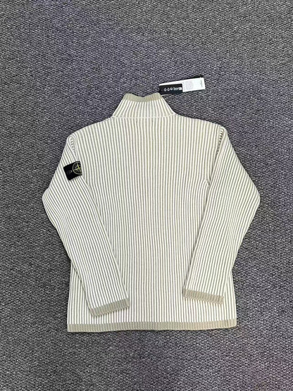 stone island half-zip knitted sweater