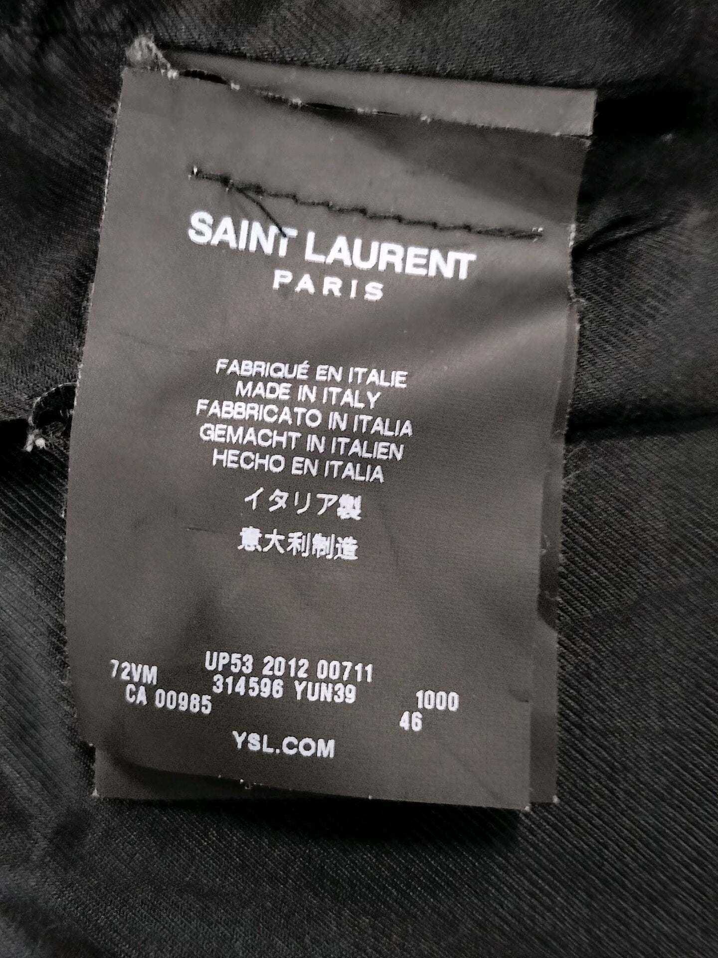 Saint Laurent Paris 13ss Leather Jacket