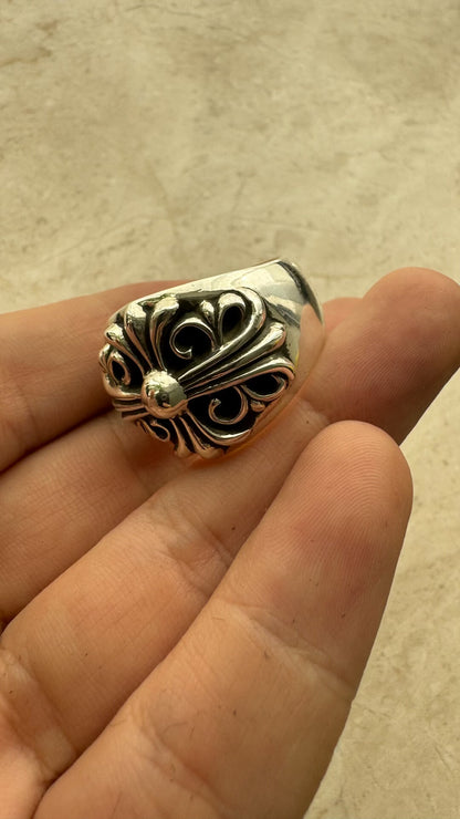 chrome hearts silver guardian keeper ring