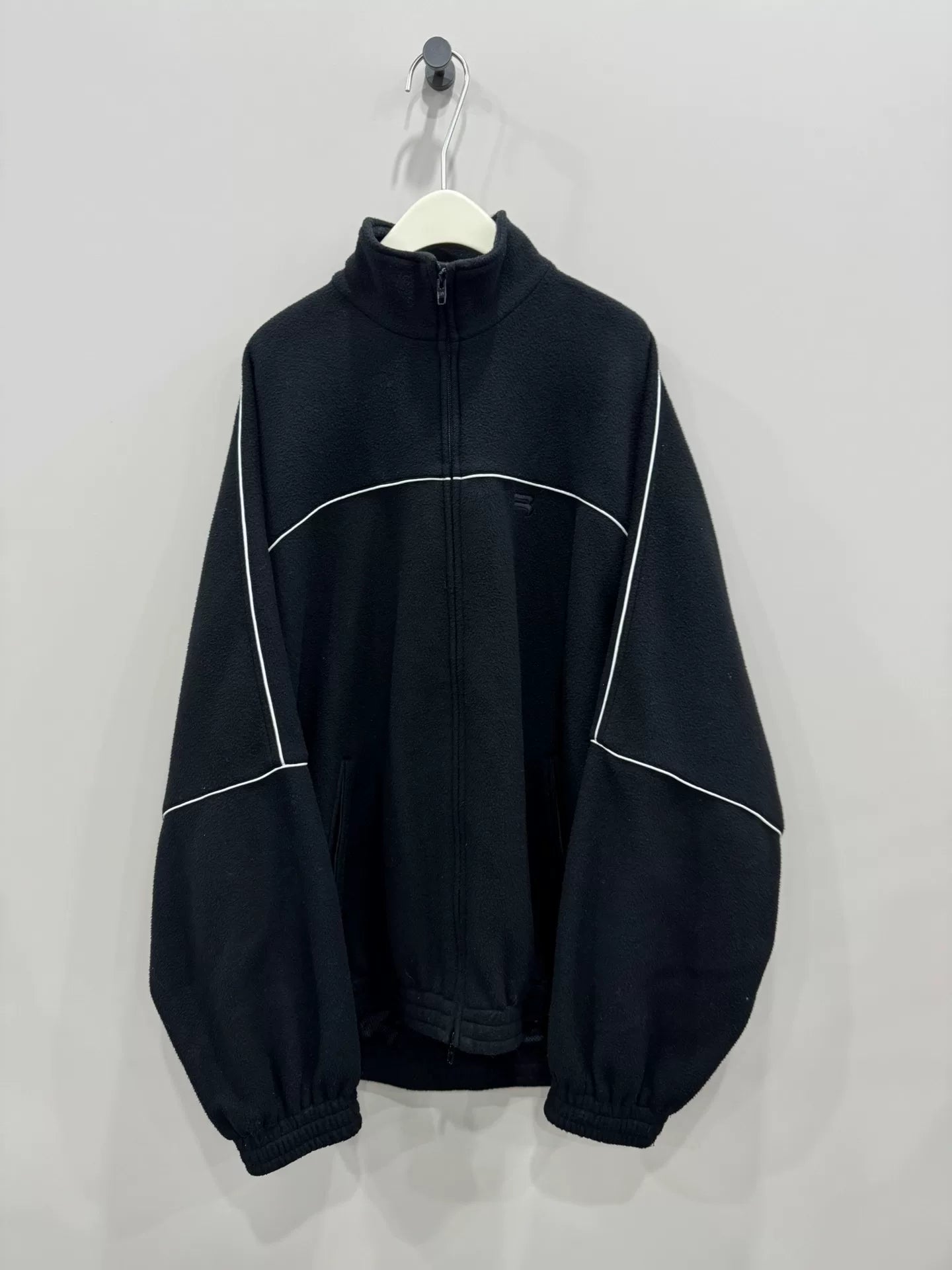 Balenciaga SportyB Embroidered Fleece Jacket Size 50