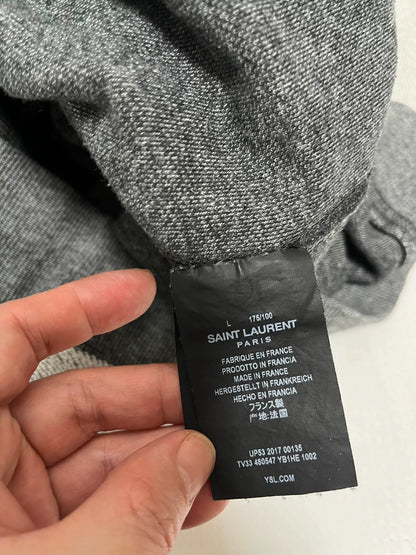 Saint Laurent Gray Hoodie Size L