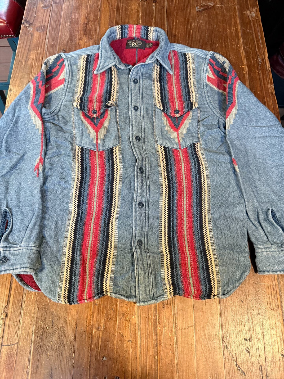 RRL EST.1993 Classic Striped Denim Shirt