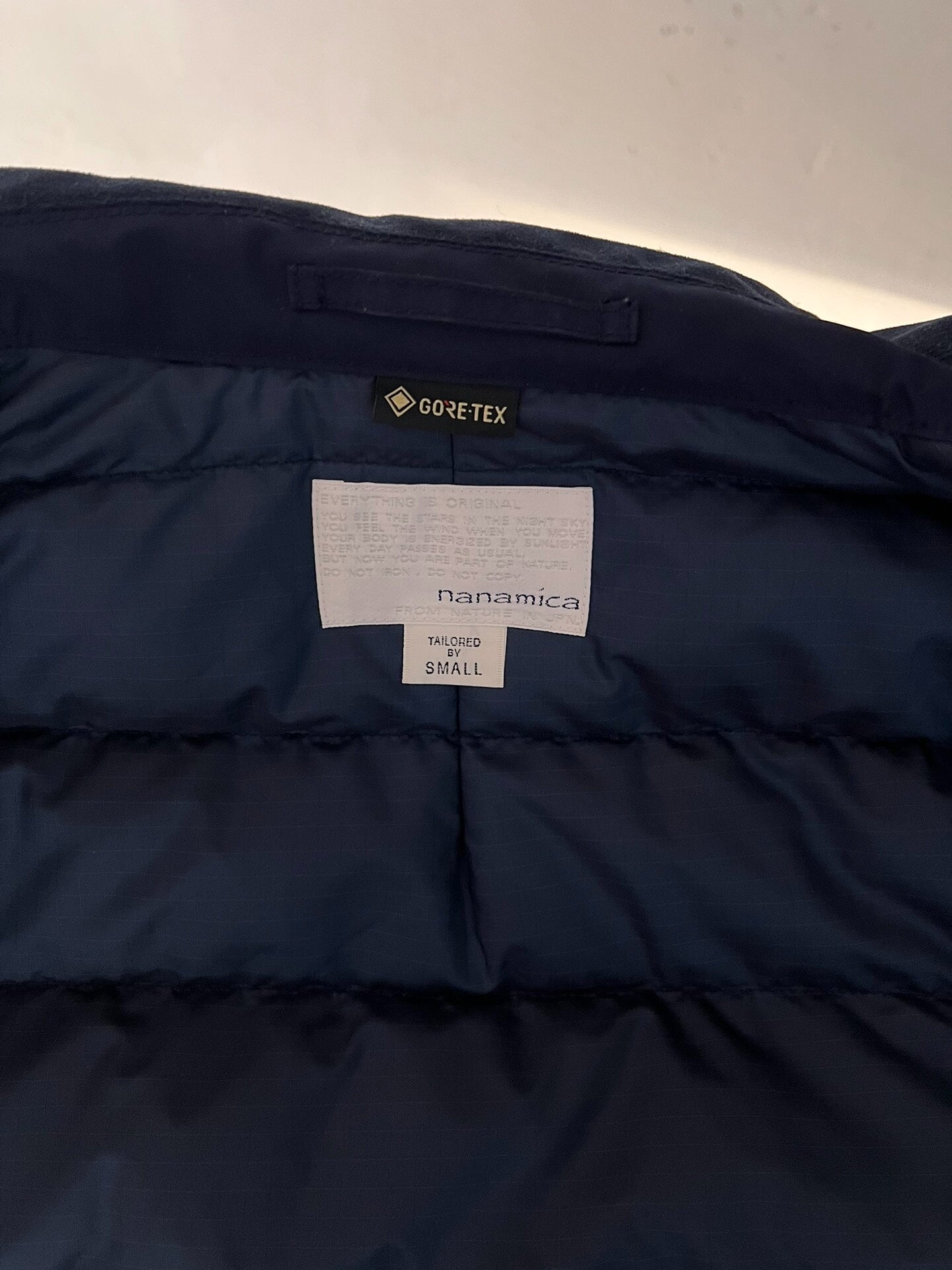 nanamica 19aw down coat with gore-tex