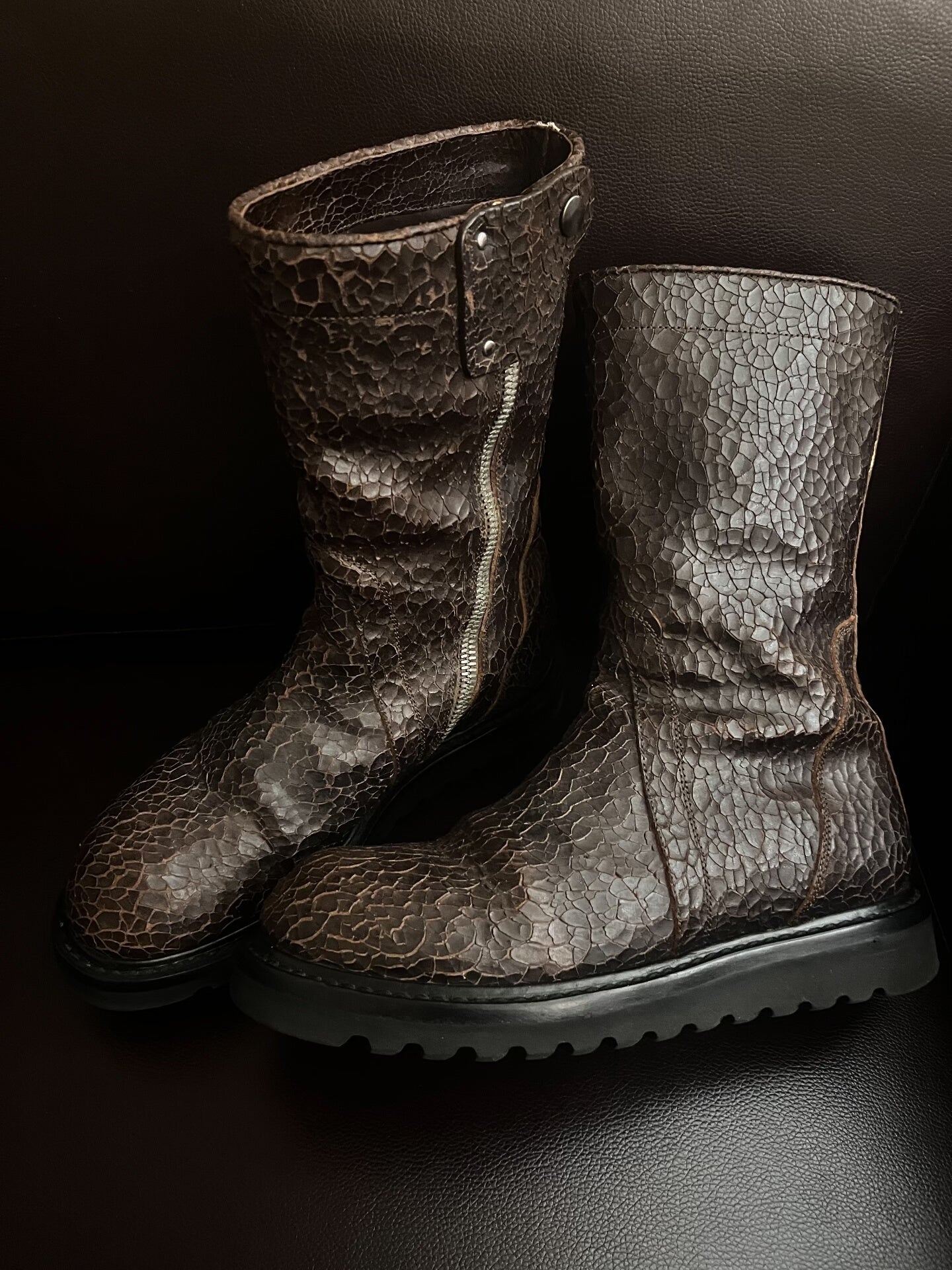 Rick Owens High-Top Military Boots
