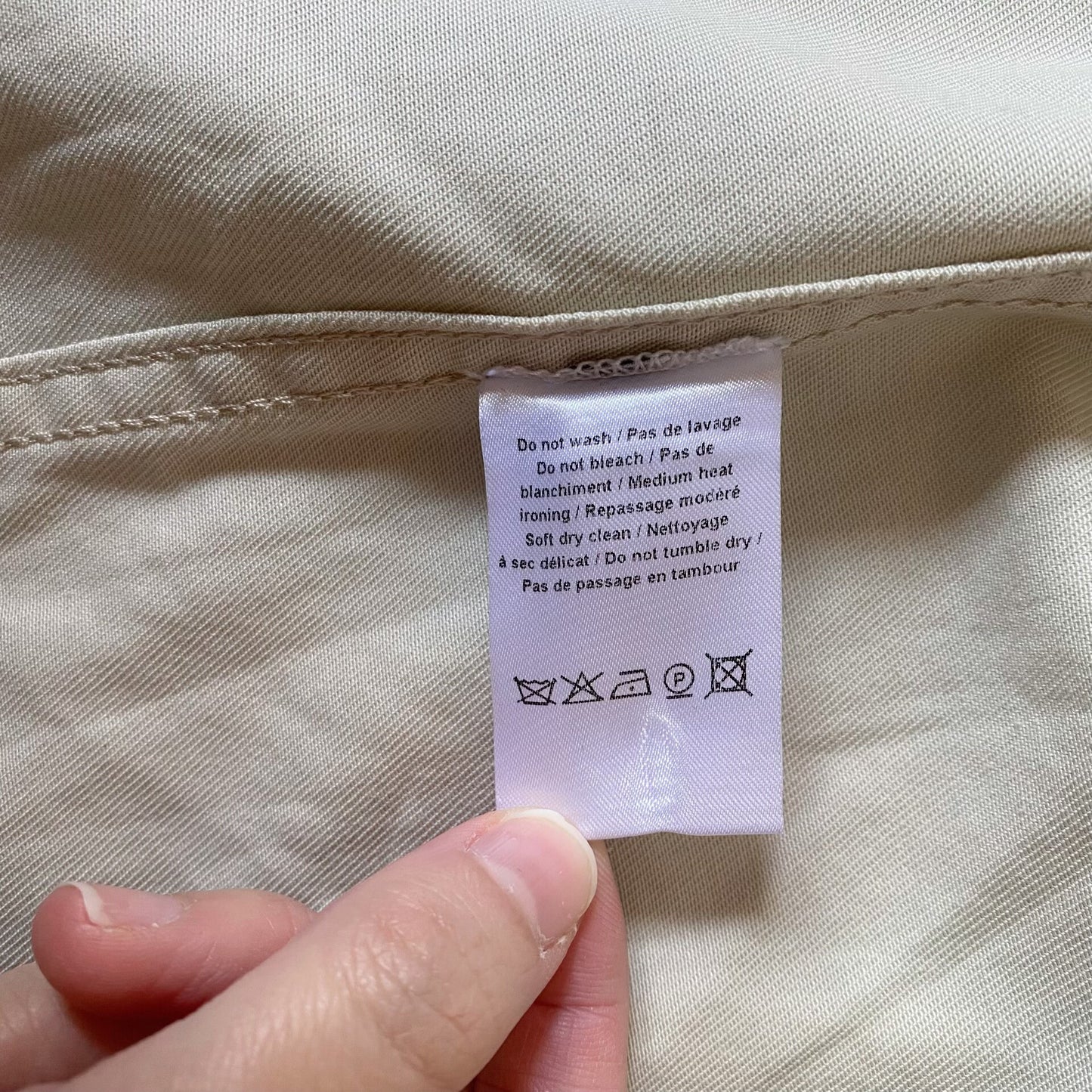 multi-pocket boxy jacket shirt in cream