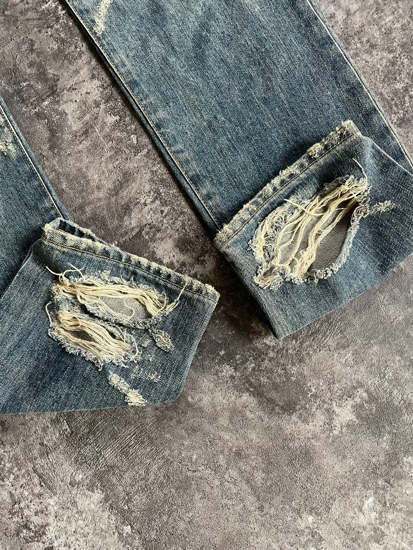 Saint Laurent Distressed Jeans