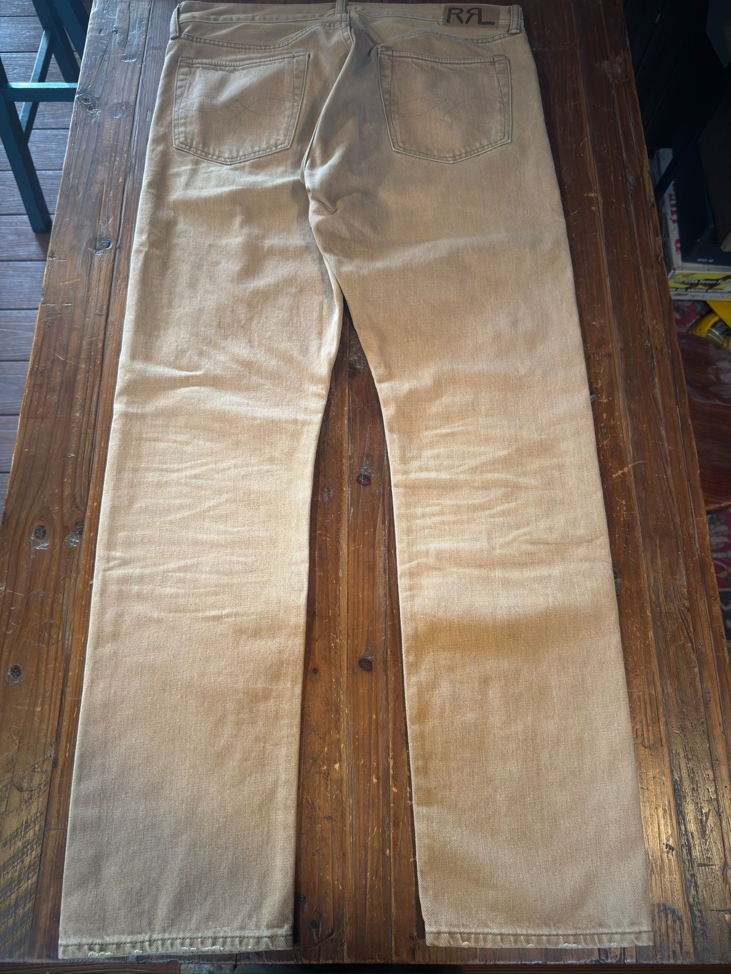 RRL Beige Work Pants 36x32