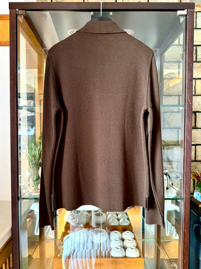 Hermès Brown Cashmere Knit Sweater