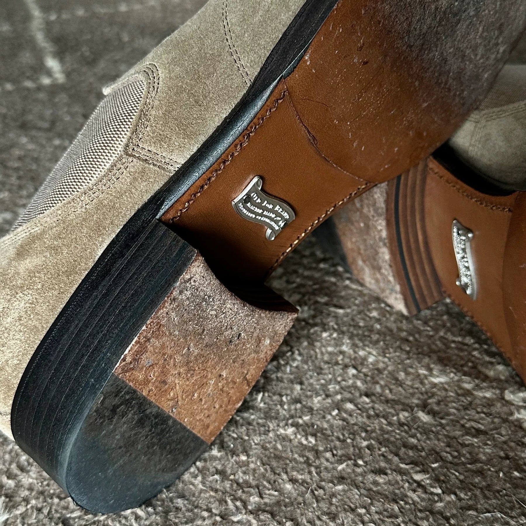 Old Joe Side-Gore Leather Sandals