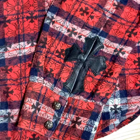 Chrome Hearts Black Red Cross Shirt