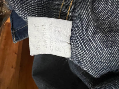 vintage western style denim button-up shirt