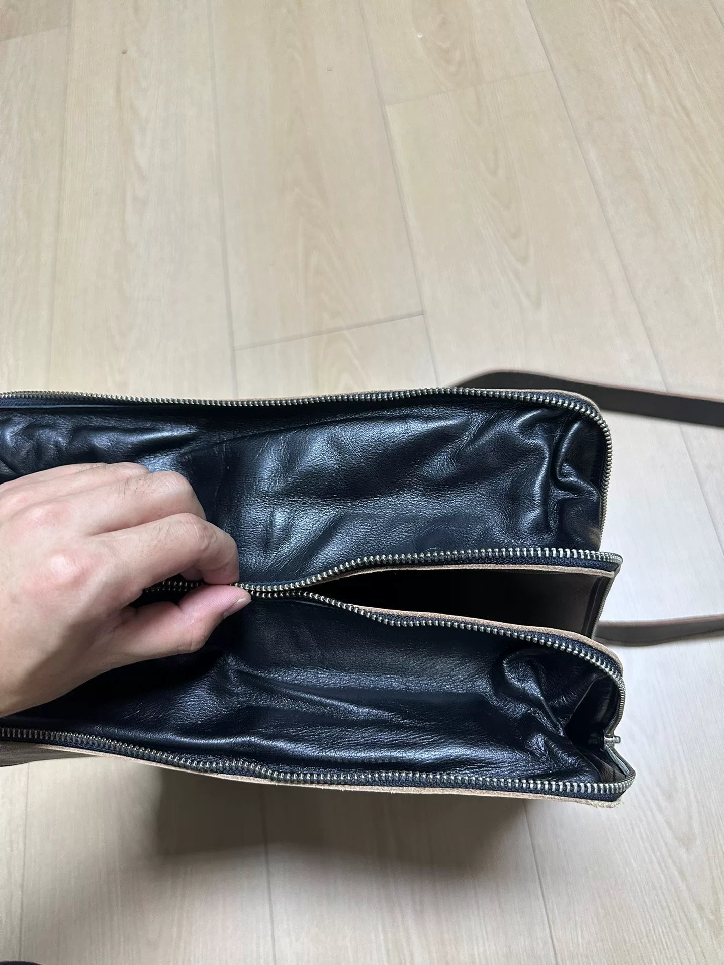 Yohji Yamamoto Pour Homme Double-Layer Briefcase Crossbody