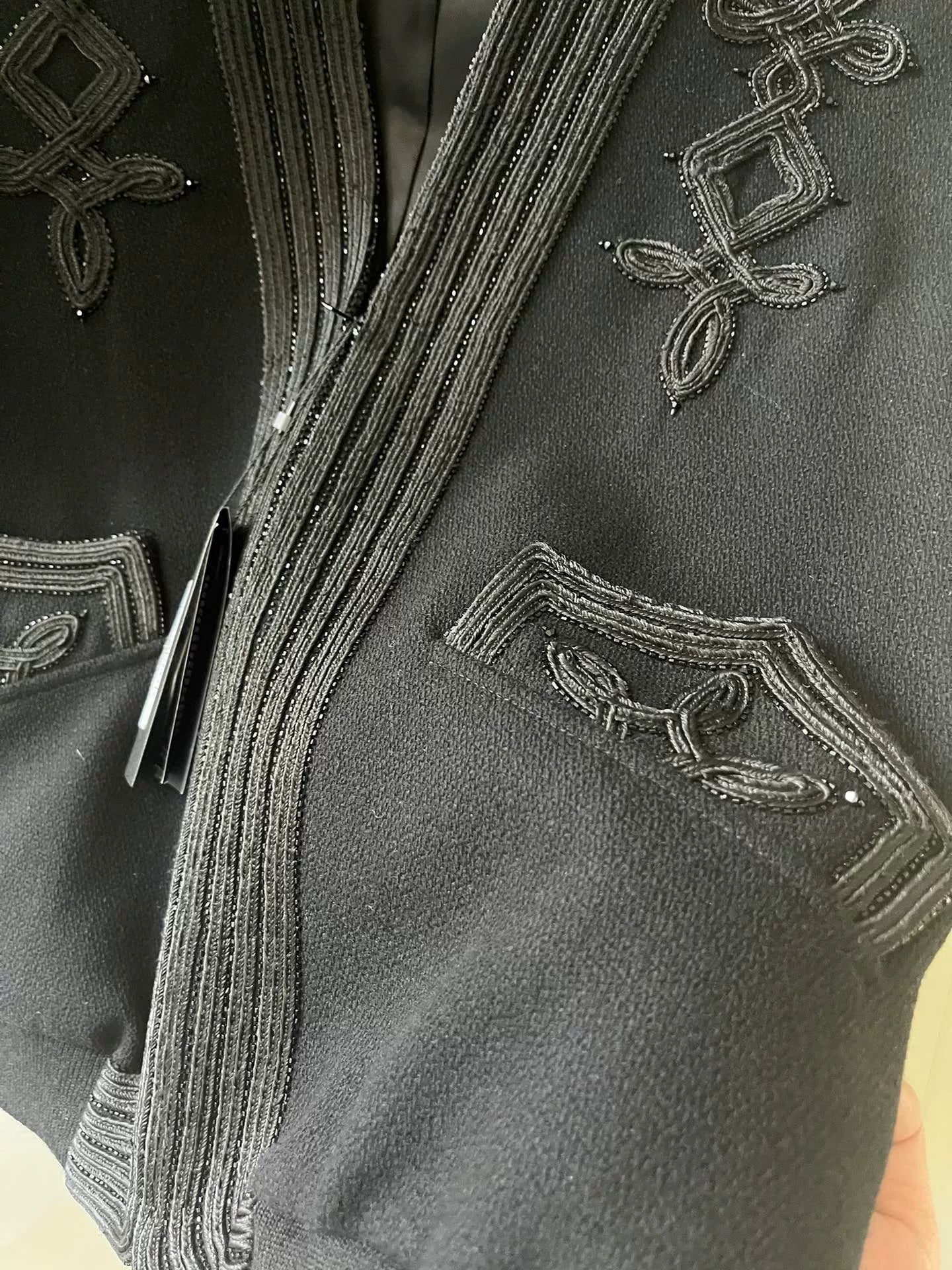 Saint Laurent Runway Beaded Embroidery Wool Vest