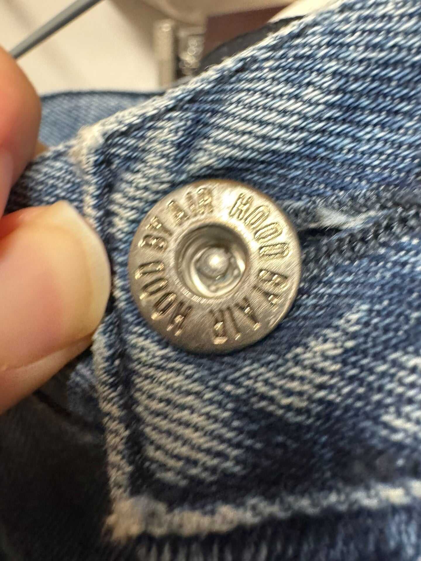 blue shredder zip jeans with distressed details