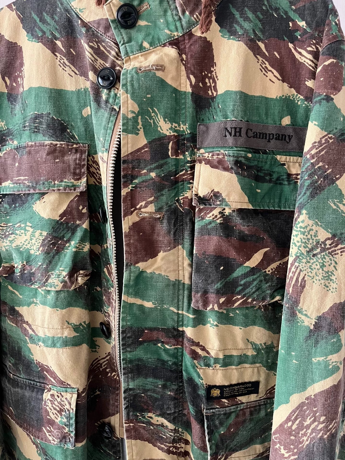 Neighborhood Camo Four-Pocket Trench Coat