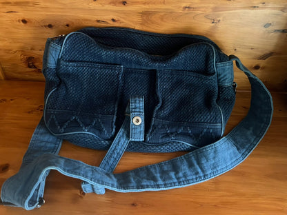 porter classic kendo shoulder bag blue dye