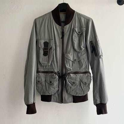 dolce & gabbana archive cargo bomber jacket