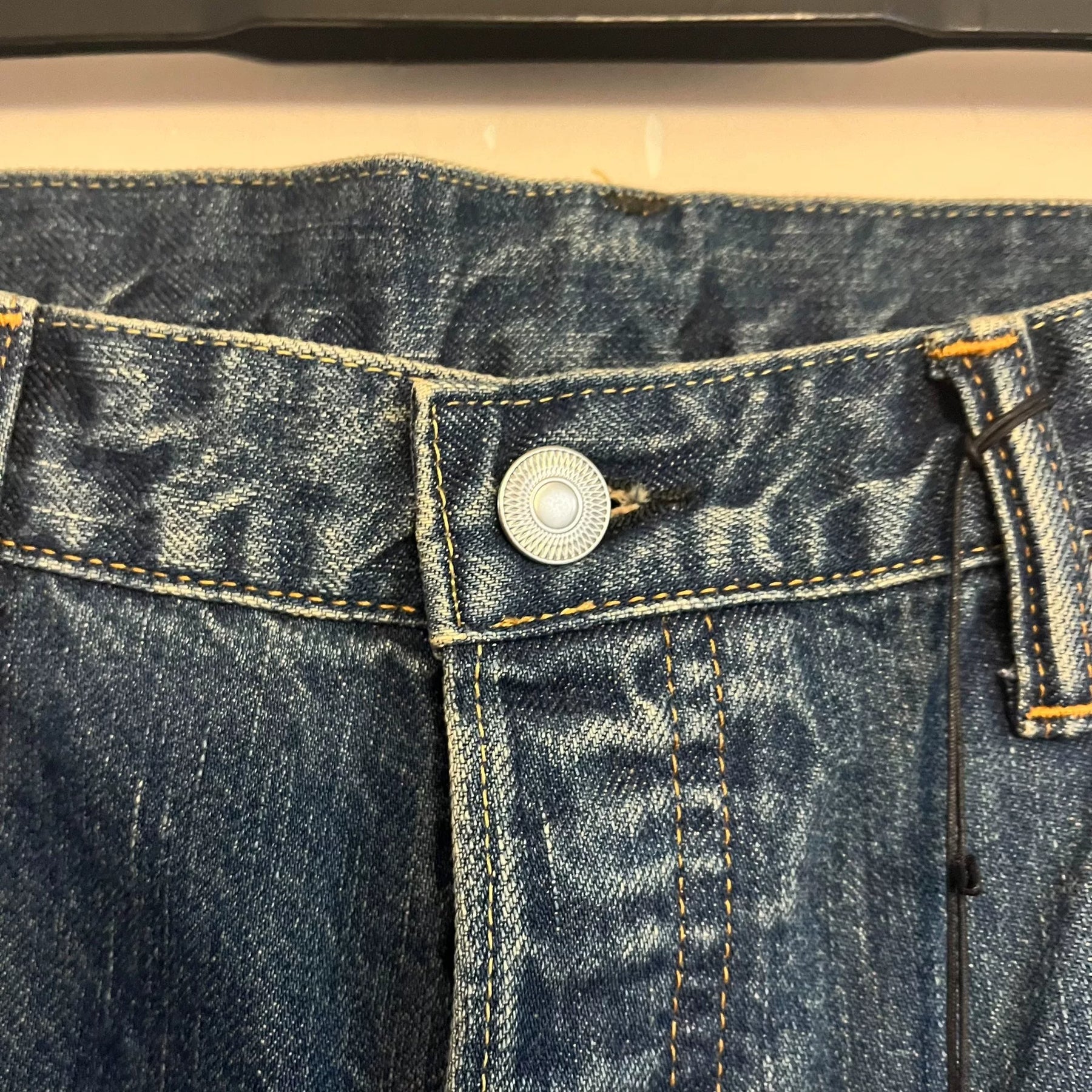 Presse Washed Denim Wide Pants