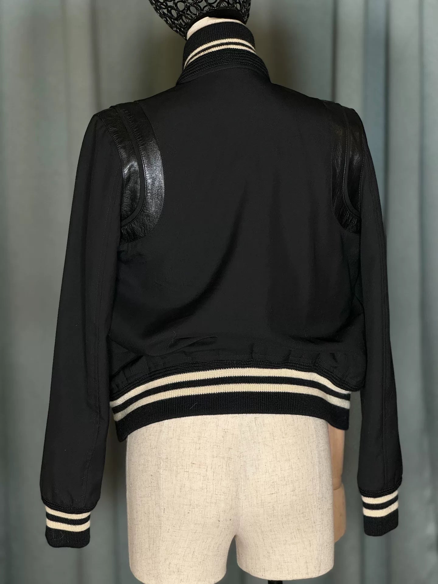 Saint Laurent SLP Black Varsity Jacket