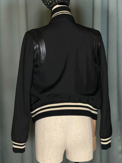 Saint Laurent SLP Black Varsity Jacket