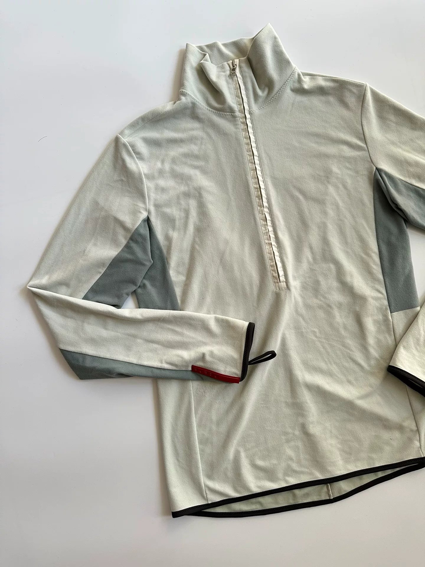 PRADA Long Zip Polo Sweatshirt