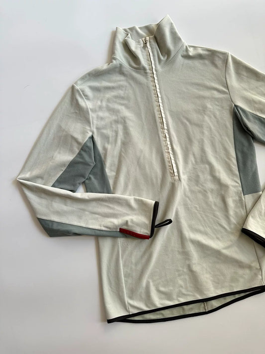 PRADA Long Zip Polo Sweatshirt