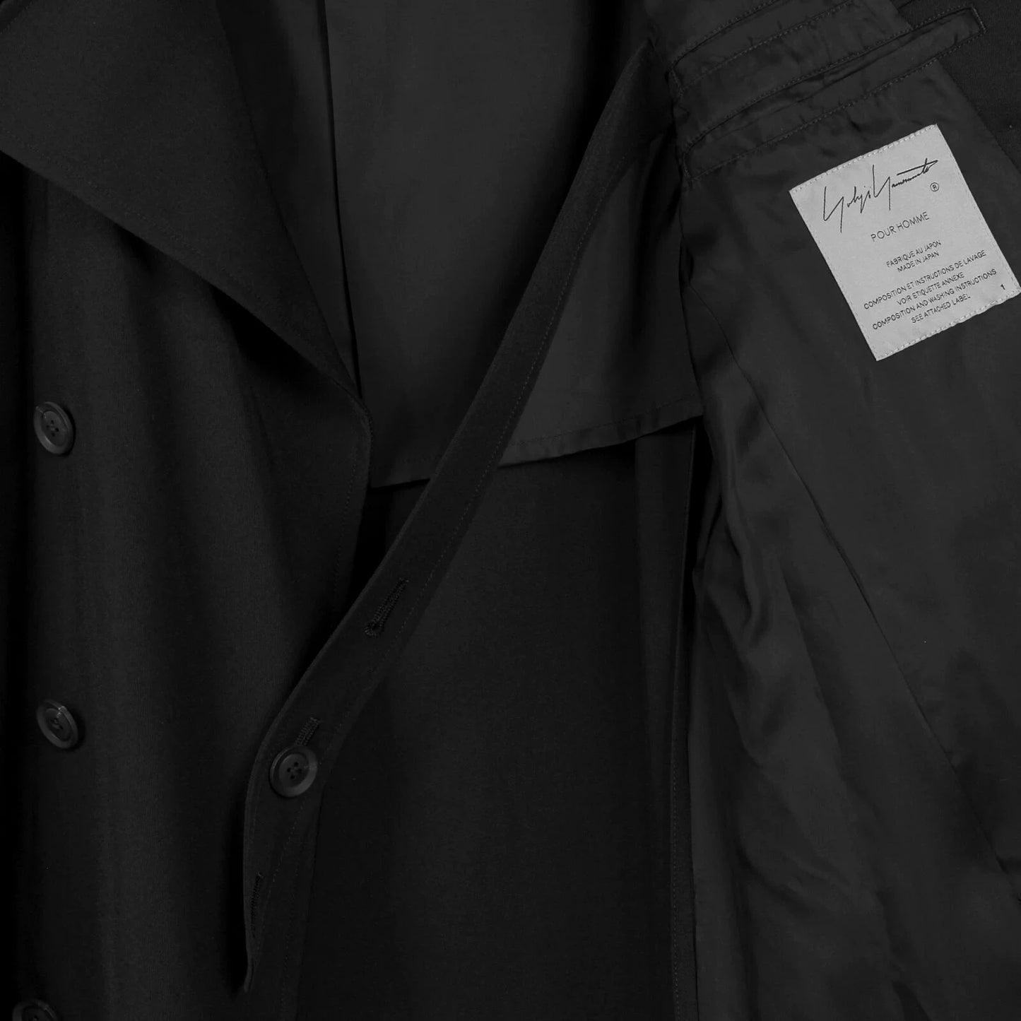 Yohji Yamamoto Double-Breasted Coat