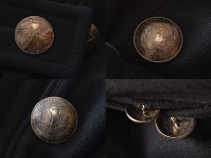 yohji yamamoto double-breasted coat