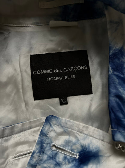 comme des garçons homme plus blue porcelain coat
