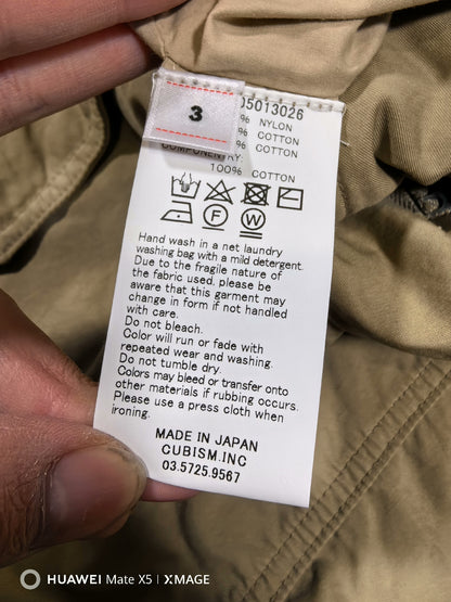 visvim combat coat with mud-dye finish