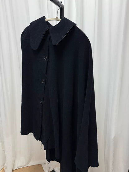 Yohji Yamamoto Archive Asymmetric Cape Coat