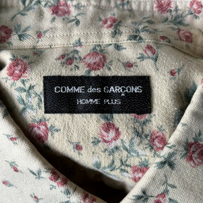 floral print shirt by comme des garcons